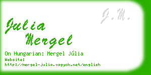 julia mergel business card